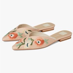 Dolce Vita Floral Embroidered Mules